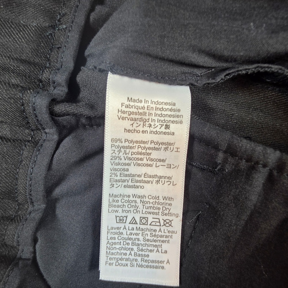 Madewell Women 14 Slouchy Black Trousers Pleated Wide Leg Brushed Twill - Picture 7 of 13